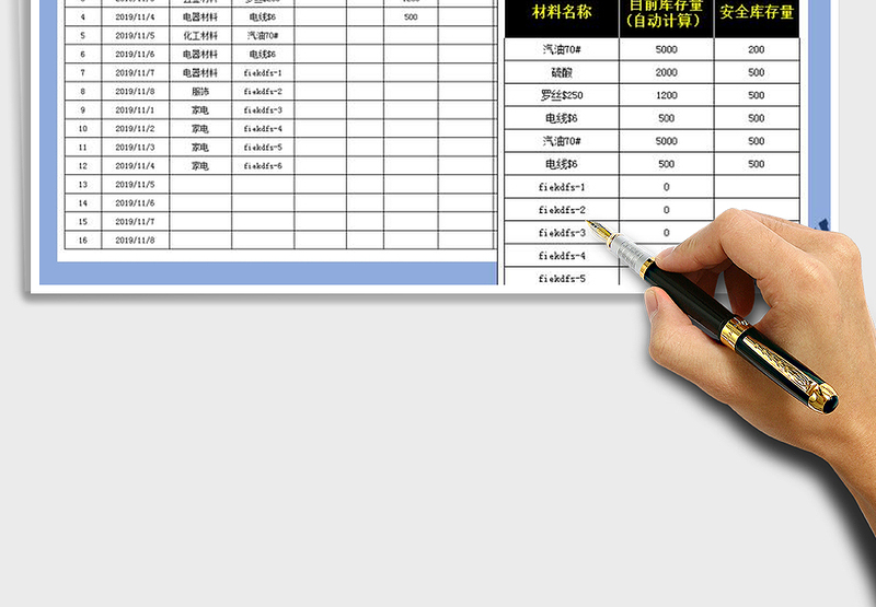 2025年仓库库存表