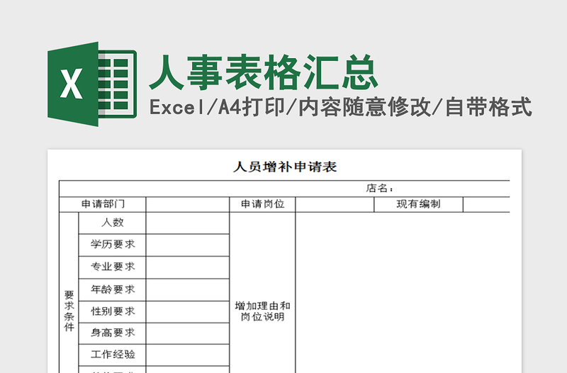 2025年人事表格汇总