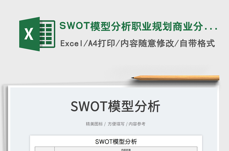 SWOT模型分析职业规划商业分析