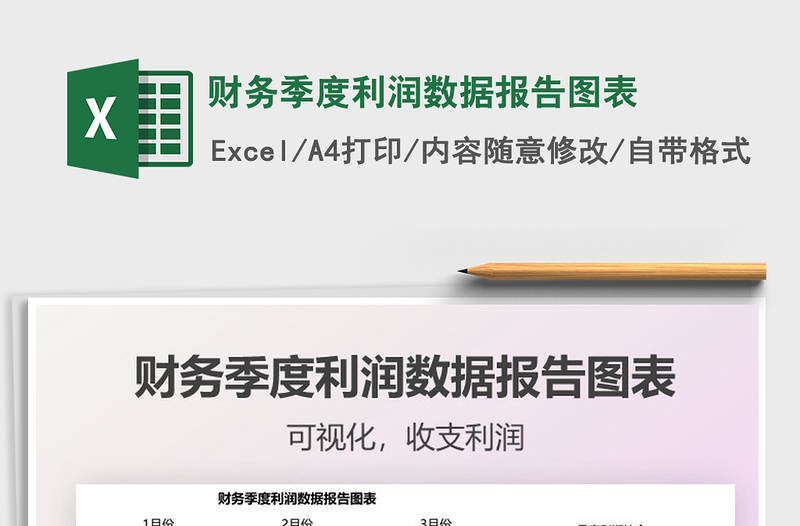 2025财务季度利润数据报告图表免费下载