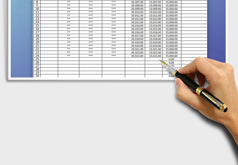2025年财务报表日记账收支表免费下载