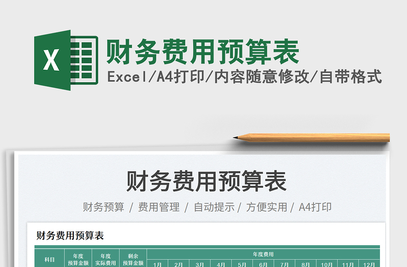 2025财务费用预算表