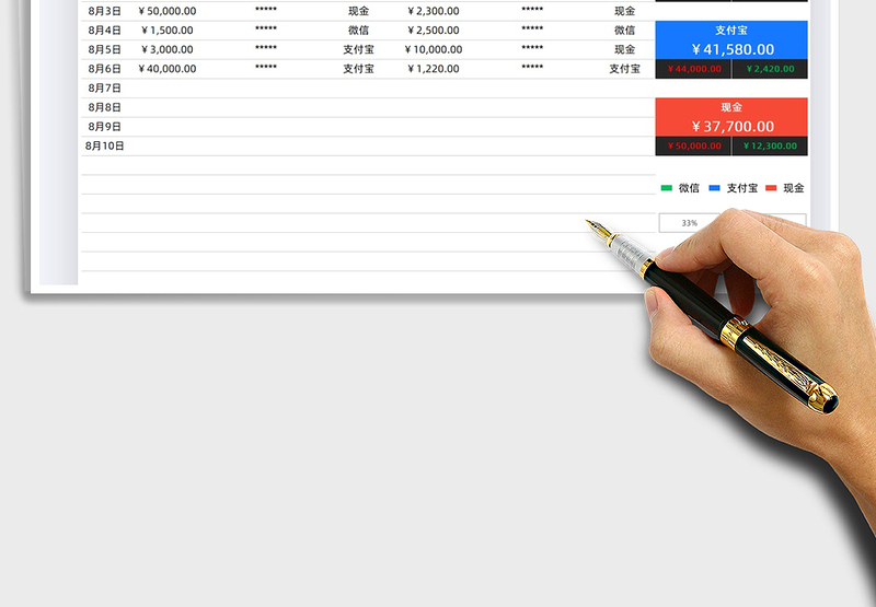 2025财务收入支出明细表免费下载