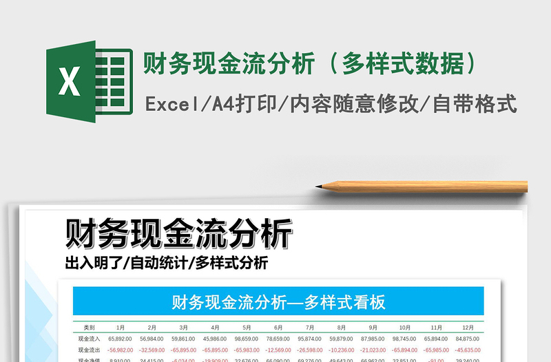 2025年财务现金流分析（多样式数据）