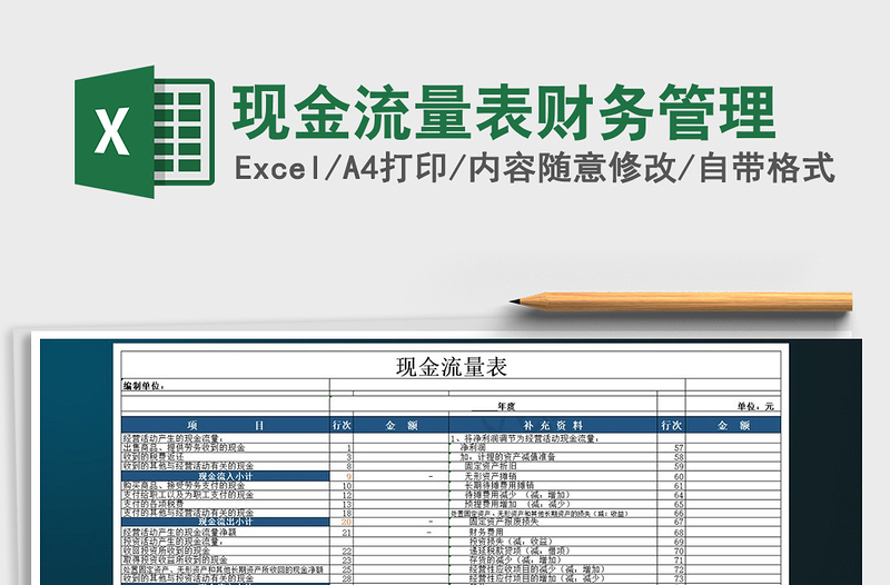 2025年现金流量表财务管理