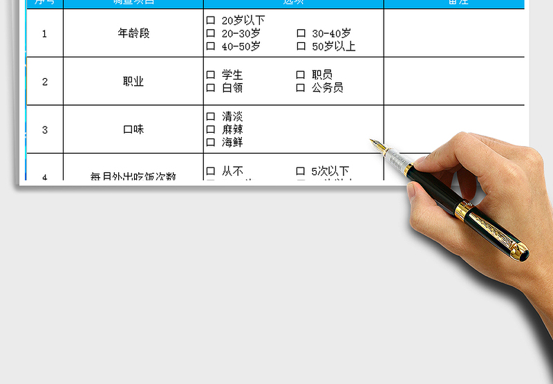 2025年火锅店市场调查表