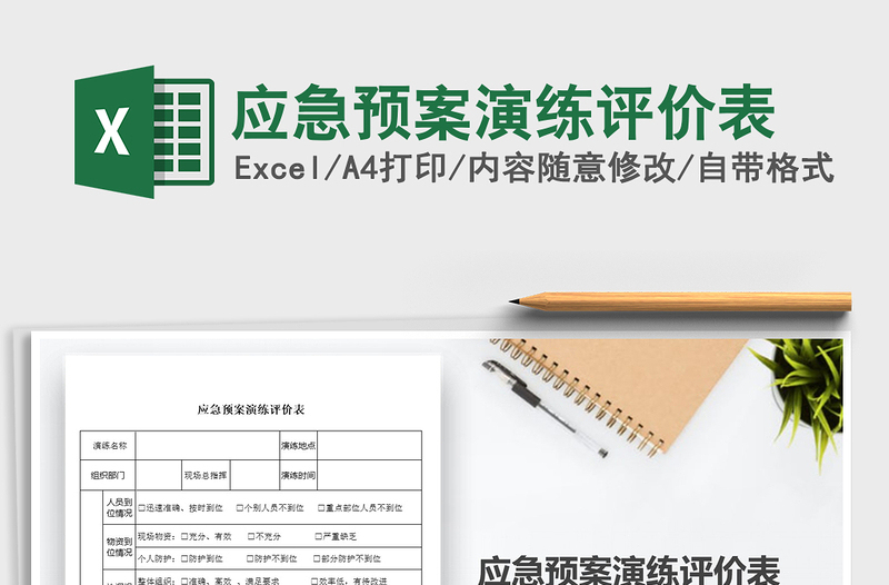 2025年应急预案演练评价表