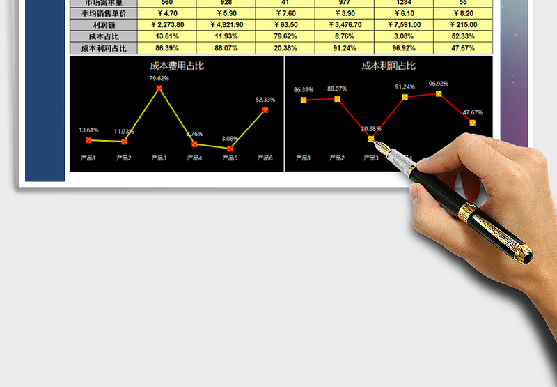 2025年产品成本利润表