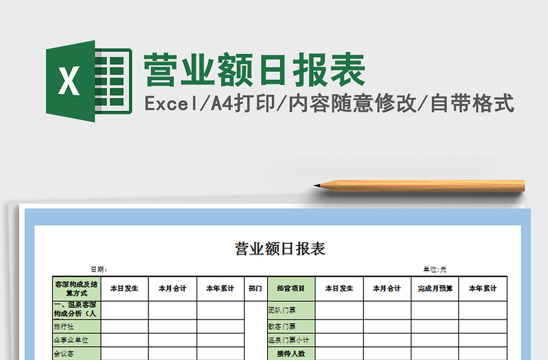 2025年营业额日报表