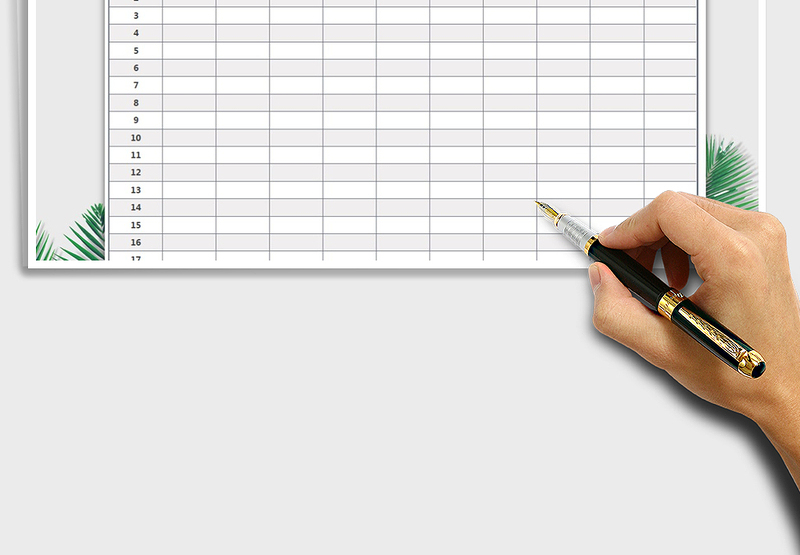 2025年通用签到表（精美可打印）