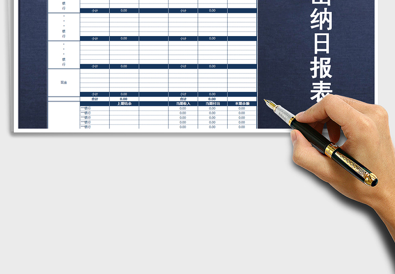 2025年出纳日报表模板