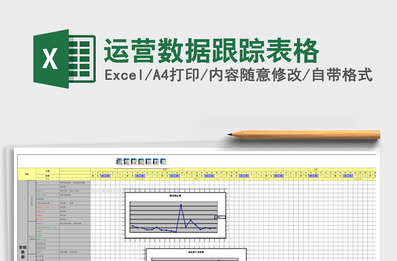 运营数据跟踪表格