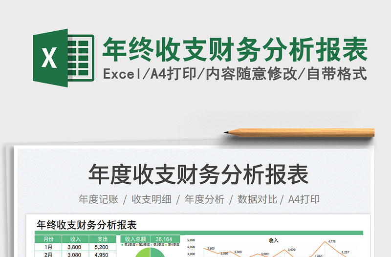 2025年终收支财务分析报表