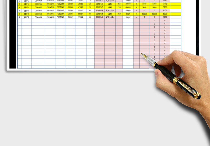 2025年应收应付款报表+欠款超期天数查询