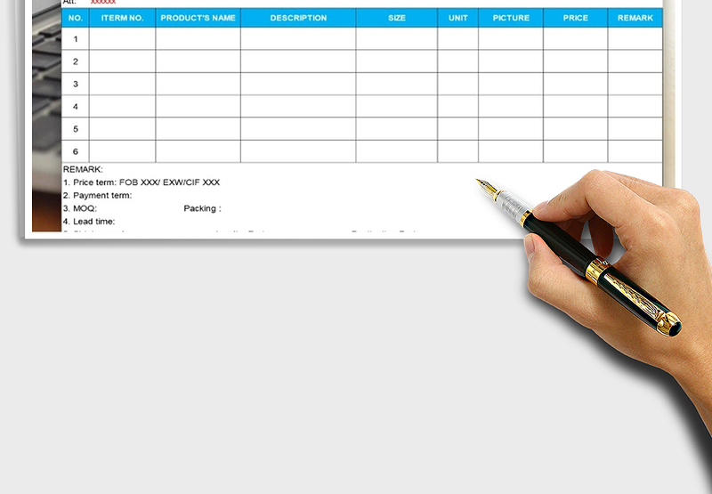 2025年外贸通用英文报价单