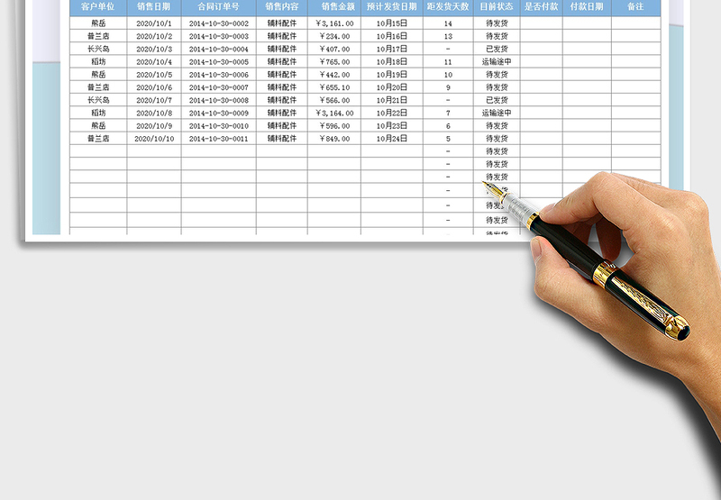 2025年销售订单跟踪报表