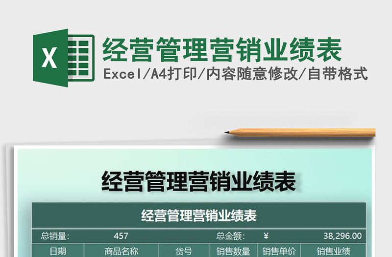 2025年经营管理营销业绩表