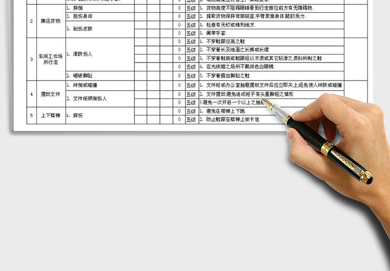 2024年危险源辨识、风险评价和风险控制措施表免费下载