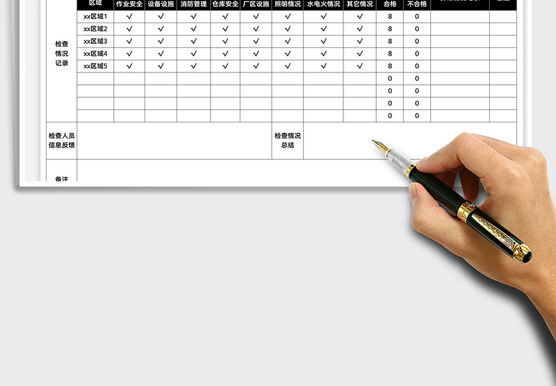 2025安全生产检查表免费下载