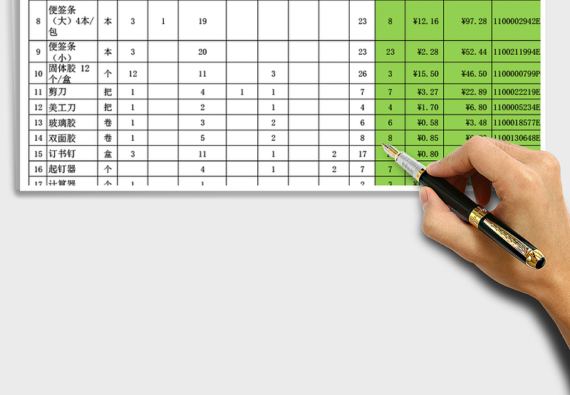 2025人事行政常用表年季度文具申请表免费下载