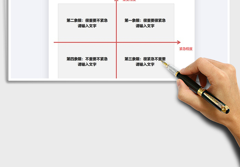 四象限通用模板