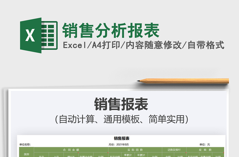 2025销售分析报表免费下载