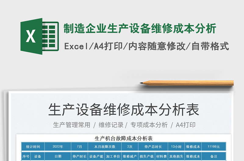 2025制造企业生产设备维修成本分析
