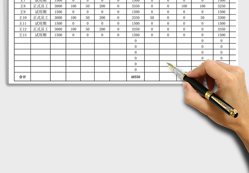 2025年工资核算发放表