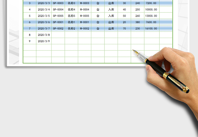2025年出入库管理明细表