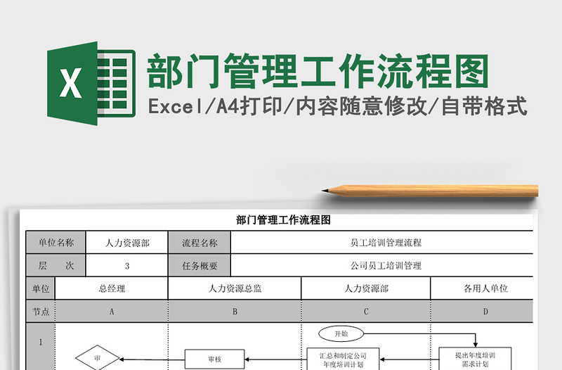 2024年部门管理工作流程图免费下载