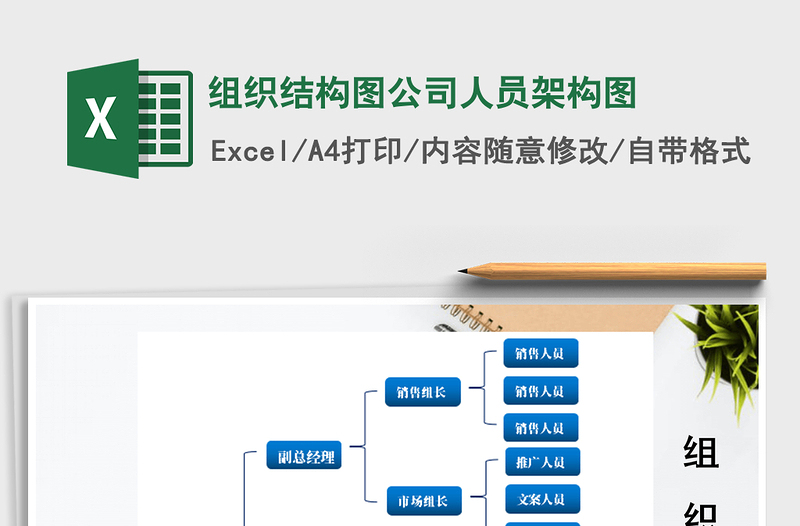 2024年组织结构图公司人员架构图免费下载