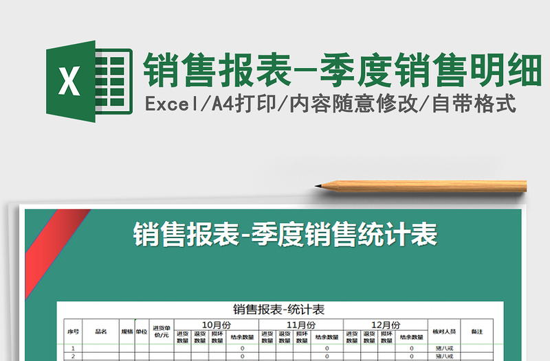 2025年销售报表-季度销售明细