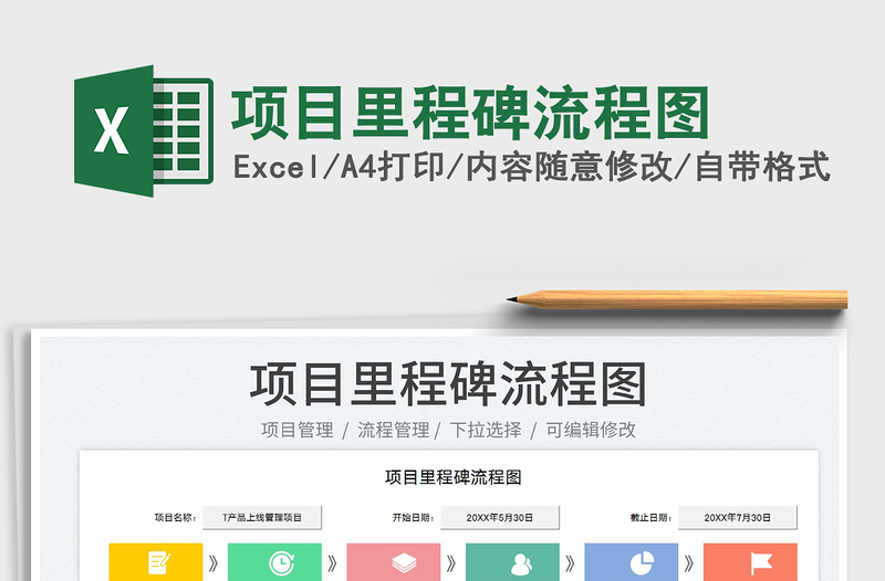 2024项目里程碑流程图exce表格