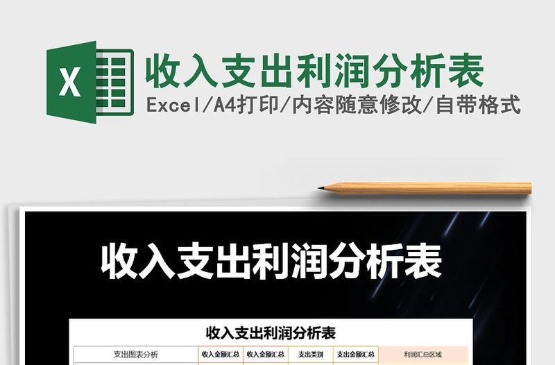 2025年收入支出利润分析表