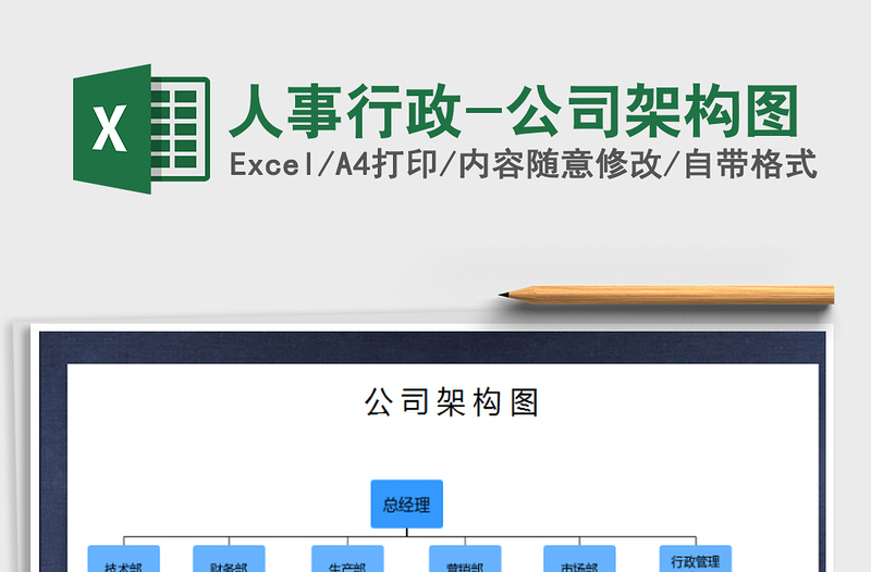 2025年人事行政-公司架构图免费下载
