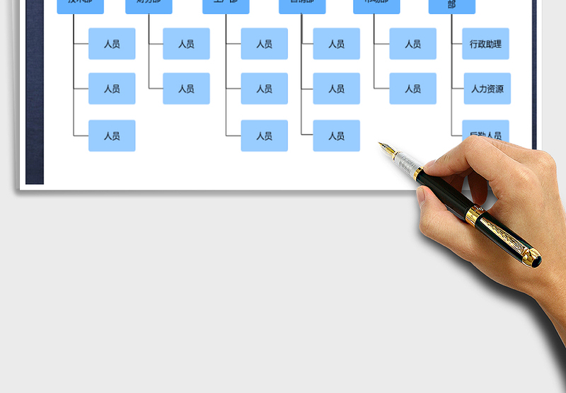 2025年人事行政-公司架构图免费下载