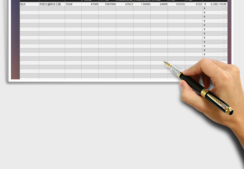 2025年投标项目预算表