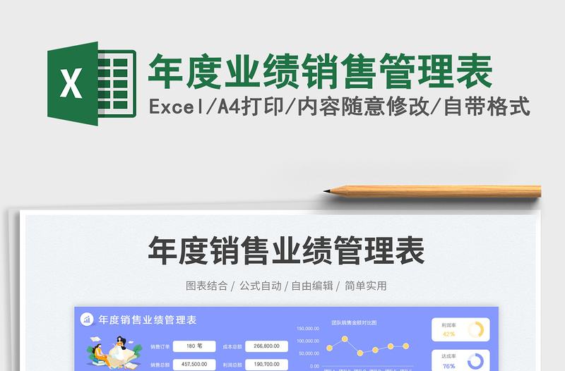 2025年度业绩销售管理表免费下载