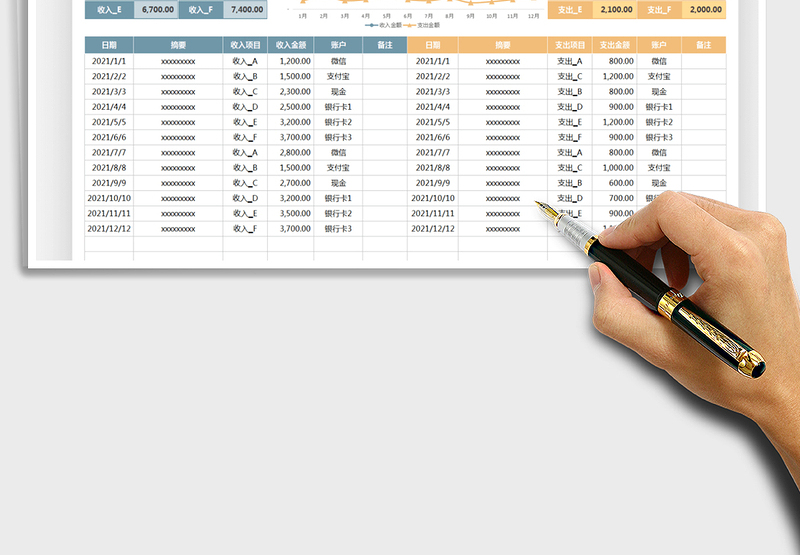 2025财务记账通用表格免费下载