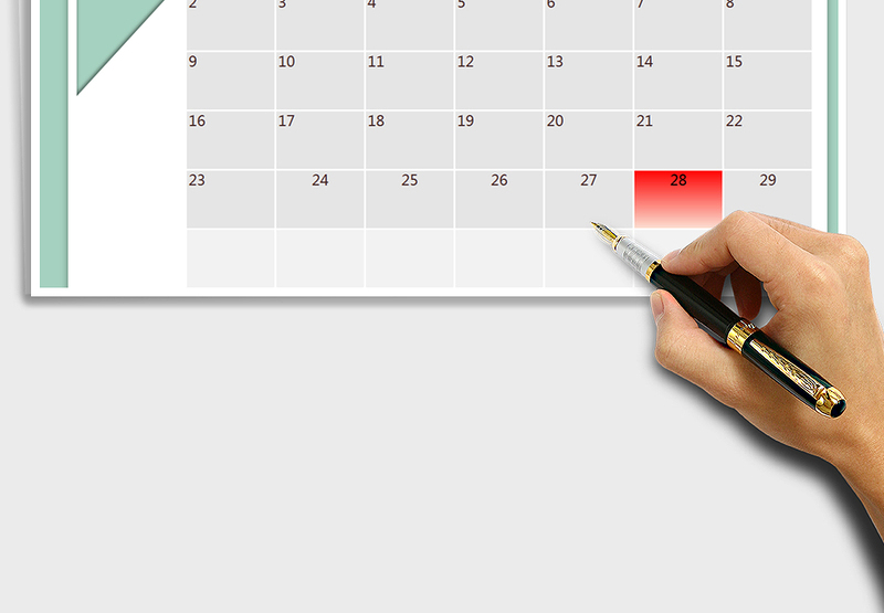 2021年日历日程计划表（动态日历）