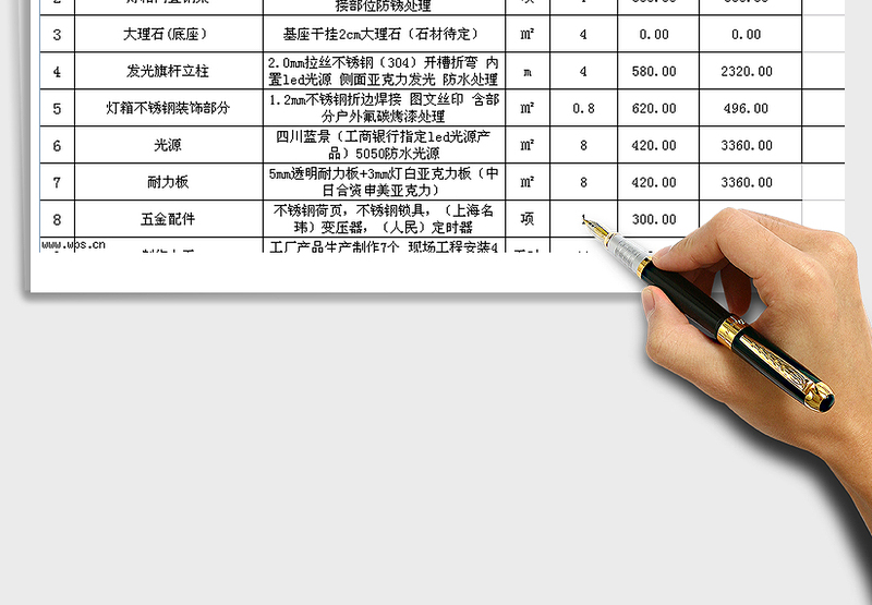 2024年广告制作预算表