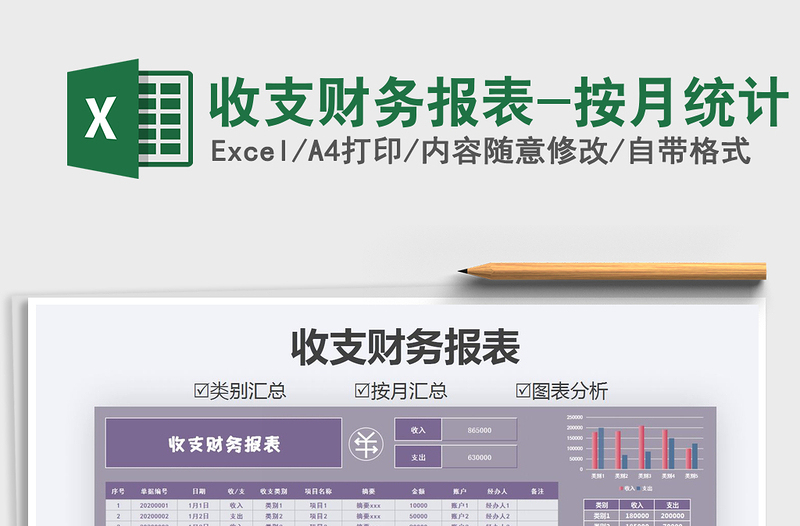 2025年收支财务报表-按月统计