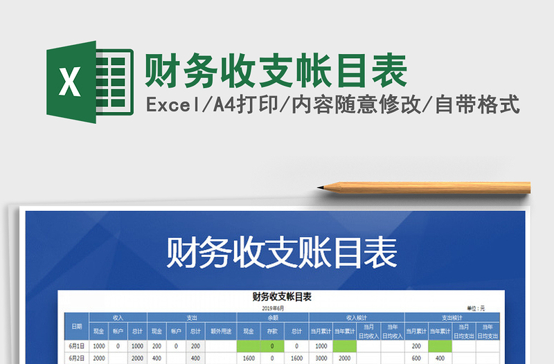 2025年财务收支帐目表