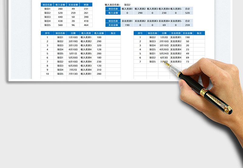 2025年度项目财务分析报表免费下载
