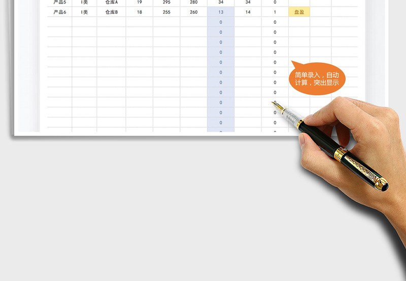 2025年简单实用产品库存盘点表
