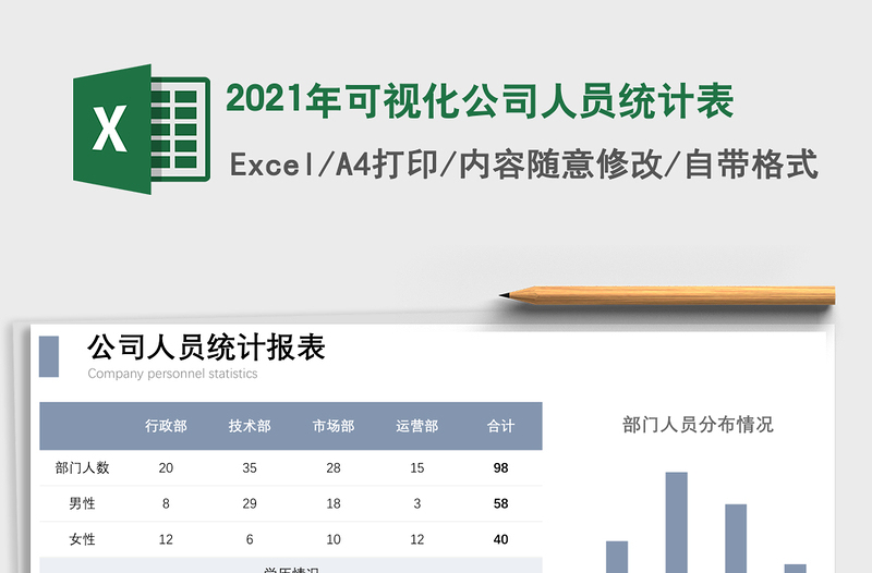 2025年可视化公司人员统计表