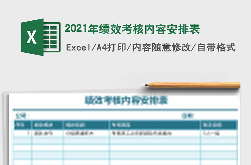 2025年绩效考核内容安排表
