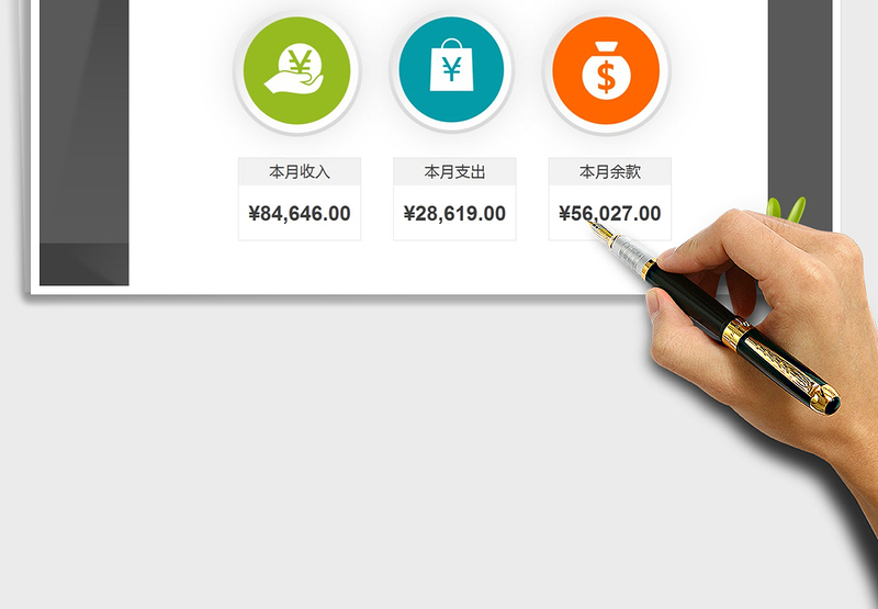 2025年月收支明细统计表