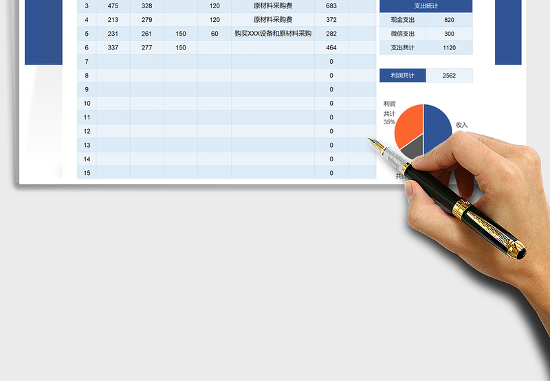 2025餐饮店收支明细表分类自动统计免费下载