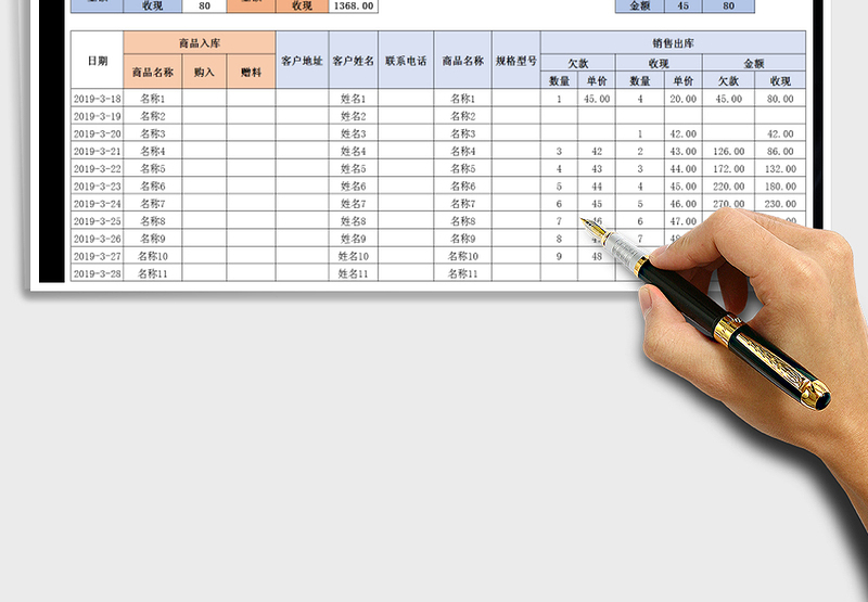 2025年销售报表-进销存管理表